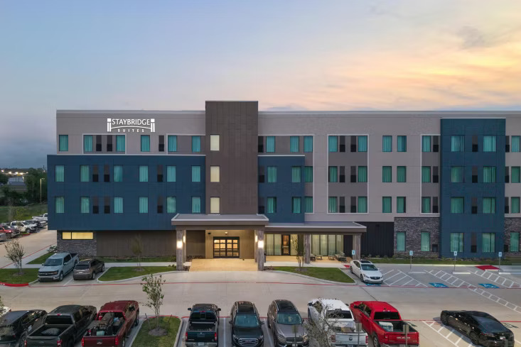 Hotel exterior night